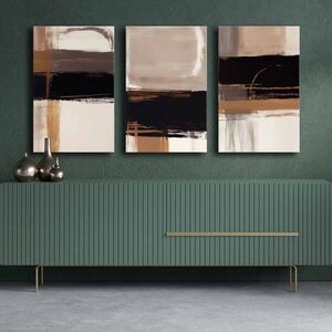 Imagine Set 3 tablouri decorative, 3P4570GSC-007, Lemn, Multicolor