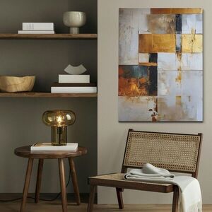 Imagine Tablou decorativ, KNV10098, Rama din lemn (grosime 3 cm), Multicolor