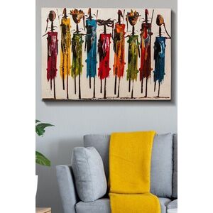 Imagine Tablou decorativ, Kanvas Tablo (70 x 100), Rama din lemn (grosime 3 cm), Multicolor