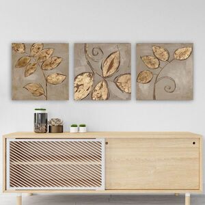 Imagine Set 3 tablouri decorative, 3P5780, Rama din lemn (grosime 3 cm), Multicolor