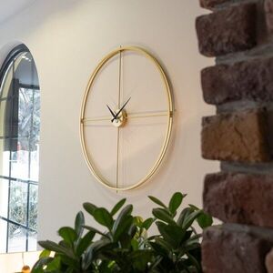 Imagine Ceas de perete, Arcadia Metal Wall Clock, Dimensiune: 48 x 48 cm, Auriu