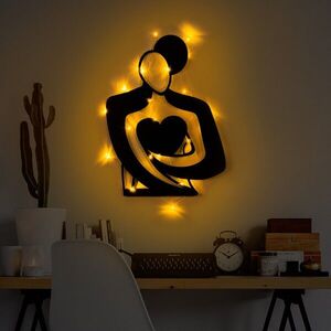 Imagine Decoratiune de perete, Hug 117, Dimensiune: 70 x 52 cm, Negru