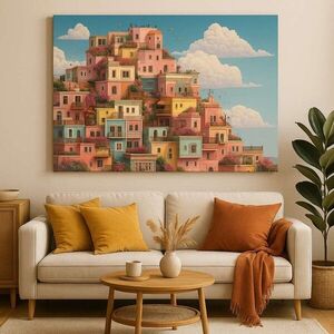 Imagine Tablou decorativ, Hm_Cnvs26-27-70x100, Cadru: 100% lemn (Grosime: 2 x 3 cm), Multicolor