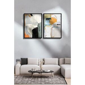Imagine Set 2 tablouri decorative, Ersy2Lımodel3-Sıyah, MDF, Multicolor