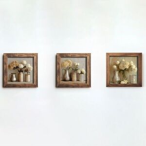 Imagine Set 3 tablouri decorative, UKZM063, Imprimat UV, Multicolor
