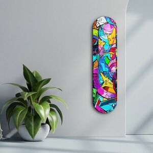 Imagine Tablou decorativ, Graffiti Abstract, Dimensiune: 20 x 80 cm, Multicolor
