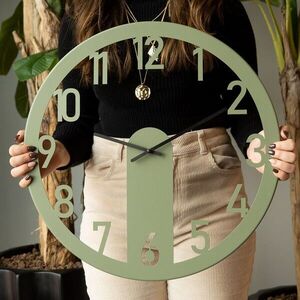 Imagine Ceas de perete, Mood Metal Wall Clock, Dimensiune: 48 x 48 cm, Verde