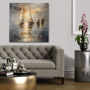 Imagine Tablou decorativ, KNV10273, Rama din lemn (grosime 3 cm), Multicolor