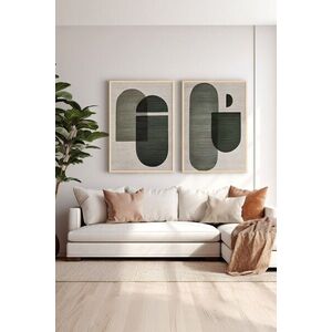 Imagine Set 2 tablouri decorative, Ersy2Lımodel41-Ahsap, MDF, Multicolor