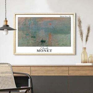 Imagine Tablou decorativ, 4262AHSMONET-008, Suport din 100% MDF (Grosime: 2, 7 mm), Multicolor