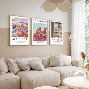 Imagine Set 3 tablouri decorative, Huhu268, Lemn masiv, Multicolor