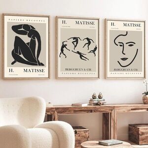 Imagine Set 3 tablouri decorative, Huhu255, Lemn masiv, Multicolor