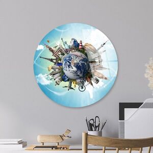Imagine Tablou decorativ, UV-1149, ø30 cm, Multicolor