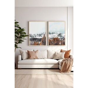 Imagine Set 2 tablouri decorative, Ersy2Lımodel40-Ahsap, MDF, Multicolor