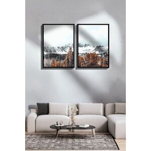 Imagine Set 2 tablouri decorative, Ersy2Lımodel40-Sıyah, MDF, Multicolor