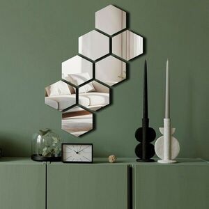 Imagine Oglinda decorativa, Ozgl525, Baza din 100% EVA (Grosime: 10 mm), Argintiu