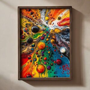 Imagine Tablou decorativ, TUN008-XL, Lemn, Multicolor