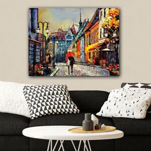 Imagine Tablou decorativ, 675958252_70100, Rama din lemn (grosime 3 cm), Multicolor