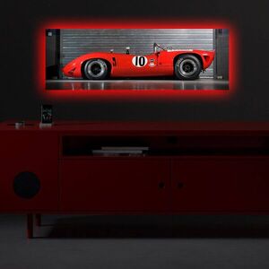 Imagine Tablou decorativ cu lumina LED, 3090DACT-27, 30 x 90 cm, Multicolor