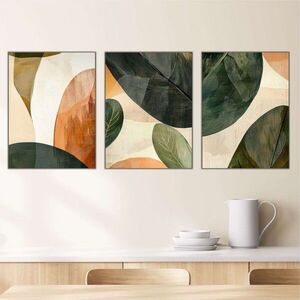 Imagine Set 3 tablouri decorative, Mdf, Imprimare digitala, Multicolor