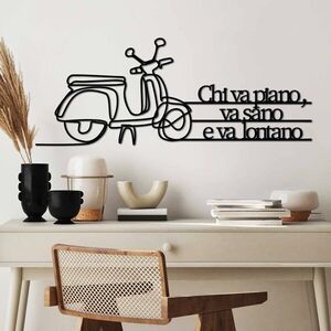 Imagine Decoratiune de perete, Lontano 2, Dimensiune: 60 x 25 cm, Negru