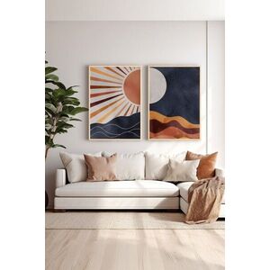 Imagine Set 2 tablouri decorative, Ersy2Lımodel31-Ahsap, MDF, Multicolor