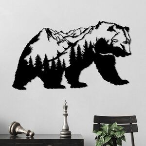 Imagine Decoratiune de perete, Orso-1, (Grosime: 1, 5 mm), Negru