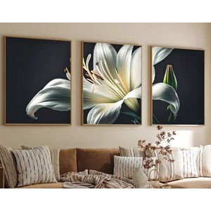 Imagine Set 3 tablouri decorative, Huhu224, Lemn masiv, Multicolor