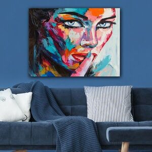 Imagine Tablou decorativ, 511595950_70100, Rama din lemn (grosime 3 cm), Multicolor