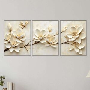 Imagine Set 3 tablouri decorative, Mdf, Imprimare digitala, Multicolor