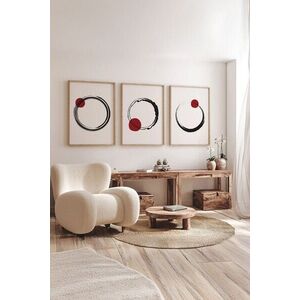 Imagine Set 3 tablouri decorative, Ersydata5-5070, MDF, Multicolor