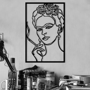Imagine Decoratiune de perete, Kahlo, Dimensiuni: 34 x 52 cm, Negru