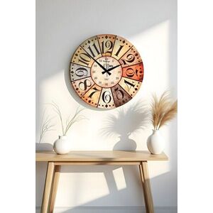 Imagine Ceas de perete, Huhuas00030, Dimensiune: 50 x 50 cm (1 bucată), Multicolor