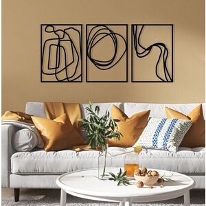 Imagine Decoratiune de perete, Achermus, Dimensiune: 120 x 54 cm, Negru