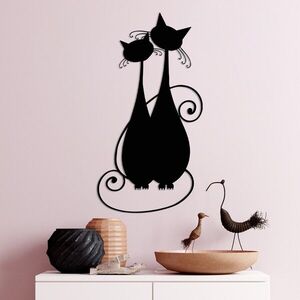 Imagine Decoratiune de perete, Cat 10, 30 x 60 cm, Negru