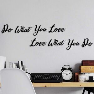Imagine Decoratiune de perete, Do Love Love Do, Dimensiune: 14 x 11 cm (1 bucată), Negru