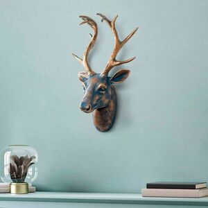 Imagine Decoratiune de perete, Deer, Dimensiuni: 26 x 38 x 17 cm, Multicolor