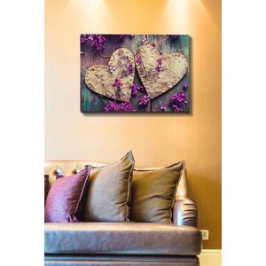 Imagine Tablou decorativ, Kanvas Tablo (50 x 70), Rama din lemn (grosime 3 cm), Multicolor