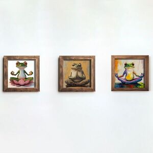 Imagine Set 3 tablouri decorative, UKZM075, Imprimat UV, Multicolor