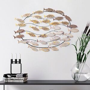 Imagine Decoratiune de perete, Alabalık 2, Dimensiuni: 94 x 58 x 4 cm, Multicolor