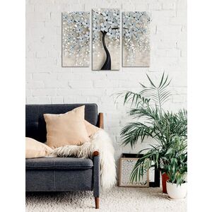 Imagine Set 3 tablouri decorative, UC114, Rama de lemn, Multicolor