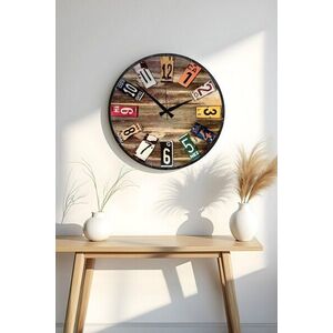 Imagine Ceas de perete, Huhuas00008, Dimensiune: 50 x 50 cm (1 bucată), Multicolor