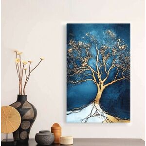 Imagine Tablou decorativ, YNS-1032-70 x 100, Lemn, Multicolor