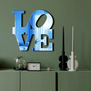 Imagine Oglinda decorativa, Ozgl506, Baza din 100% EVA (Grosime: 10 mm), Albastru