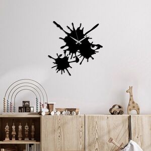 Imagine Ceas de perete, Stain, Dimensiune: 49 x 49 cm, Negru