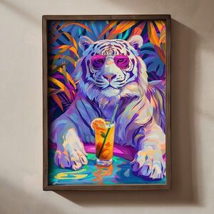 Imagine Tablou decorativ, TUN014-L, Lemn, Multicolor