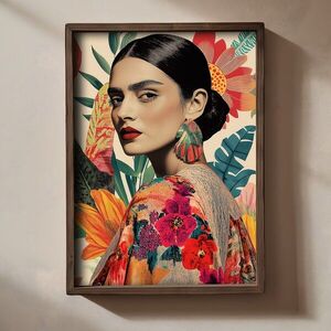 Imagine Tablou decorativ, TUN022-XL, Lemn, Multicolor