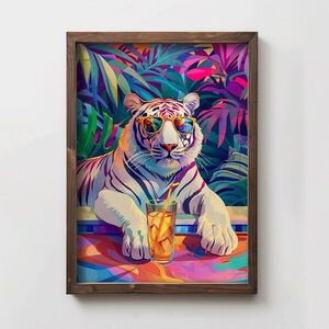 Imagine Tablou decorativ, TUN105-XL, Lemn, Multicolor