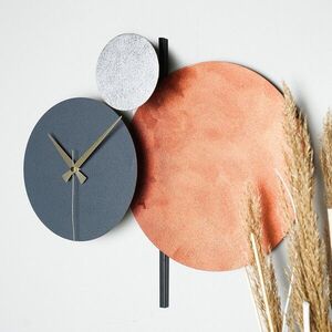 Imagine Ceas de perete, Pavimento, ø48 cm, Negru/Cupru