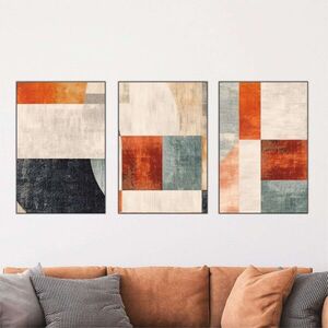 Imagine Set 3 tablouri decorative, Mdf, Imprimare digitala, Multicolor